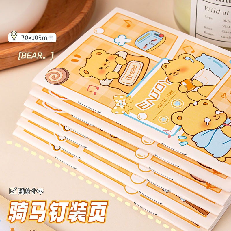 Creative Cartoon Pocket For Students Small Prizes Mini Horizontal Line Notebook Portable Small Notebook Stationery Small Gifts - Image 5